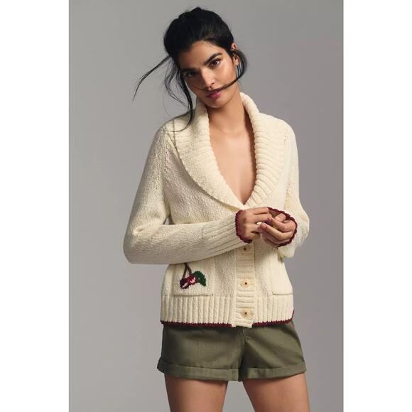 🍒 Anthropologie | Maeve Cherry Cardigan Sweater – Size XL 🍒 - Picture 5 of 6